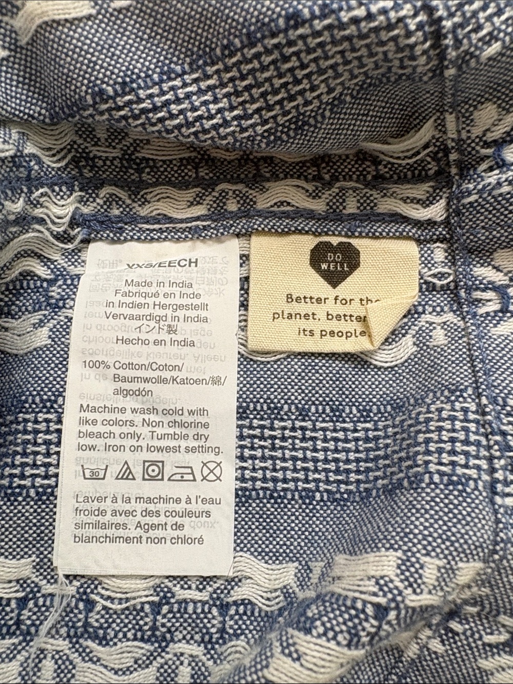 Madewell Floral Jacquard Tie-Waist Jacket 100% Cotton Size XXS - Picture 9 of 10